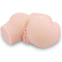 Bakdel med realistisk vagina och anus samt vibration.