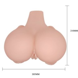 Realistický Zadok Poloha Zozadu Dvojitý Kanál