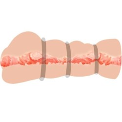 Vagina Masturbador Con Anillos