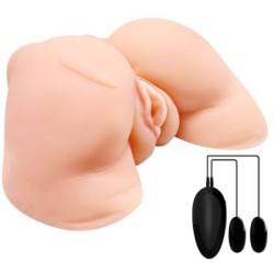 Vagina e Ânus com Malha Realista com Vibração
