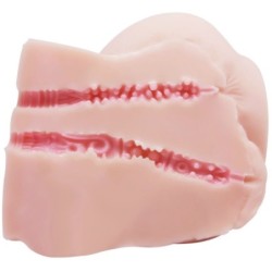 Realistisk Vagina Och Anus Med Vibration