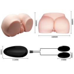 Realistische Vagina und Anus mit Vibration