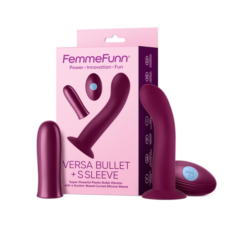 Versa Bullet + S Sleeve - Tamsiai Fuksijų