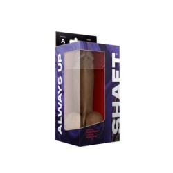 Model A 8.5 Liquide Silicone Dong W/Balls - Oak