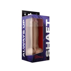 Model A 9.5'' Liquide Silicone Dong W/Balls - Pine