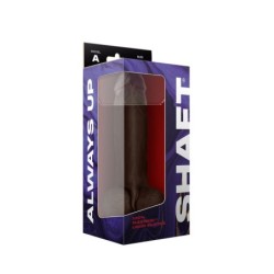Model A 9.5 Liquide Silicone Dong W/Balls - Mahogany