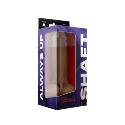 Model A 9.5 Liquide Silicone Dong W/Balls - Oak