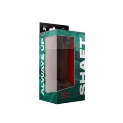 Model N 8.5 Liquide Silicone Dong W/Balls - Mahogany