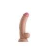 Model C 7.5'' Liquide Silicone Dong W/Balls - Pine