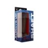 Model C 9.5 Pene in Silicone Liquido con Testicoli - Mogano