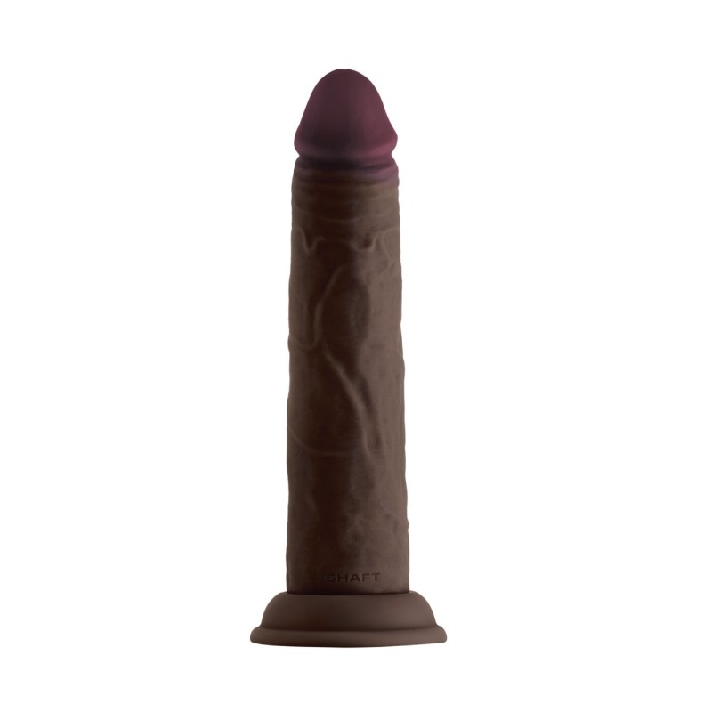Model J 8.5 Vloeibare Siliconen Dildo - Mahonie