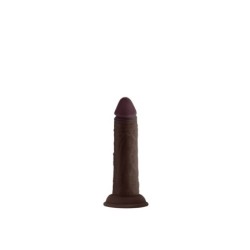 Model J 5.5 Flytande Silikon Dildo - Mahogny