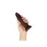 Model J 5.5 Dildo in Silicone Liquido - Mogano