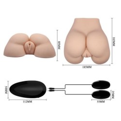 Realistische Vagina & Anus met Vibratie Positie 5