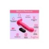 Vibrador Silicona Estríado C/ Mando Rosa