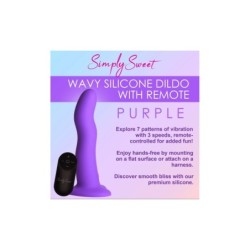 Vibrator Silicon Ondă C/ Telecomandă Violet
