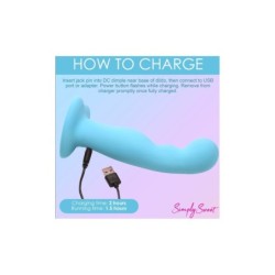 Silikone Vibrator Simply M/ Fjernbetjening Blå