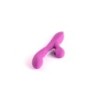 Vibrator z lizanjem in sesanjem vijolične barve