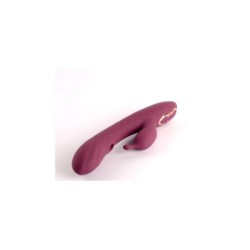 Vibrator z/ sesanjem Greedy Girl bordo