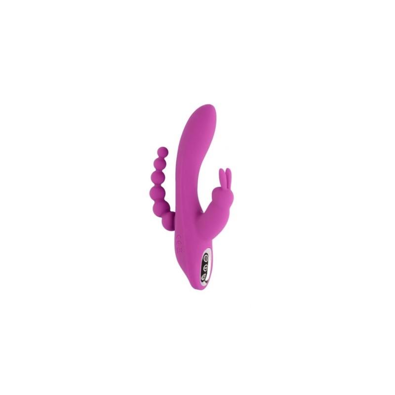 Vibrator Triplă Plăcere Violet