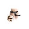 Postroj Strap-On Black Magic Double C/ Vibrace 17,8 Cm Černý