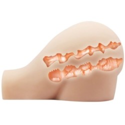 Realistična vagina i anus s vibracijom Pozicija 8