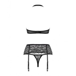 838-Seg-1 3-Pcs Sæt Sort S/M
