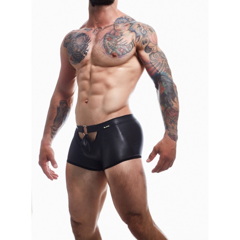 C4M Bl4Ck Mini Boxer Peekaboo Negre Xl