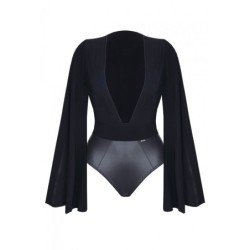 Alexis Body Con Manga Ancha Negro M