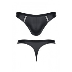 Zwarte Wetlook String L
