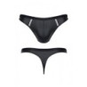 Zwarte Wetlook String L
