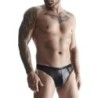 Zwarte Wetlook String L