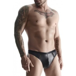 Tanga Wetlook Schwarz Xl