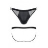 Wetlook Jockstrap med Net Sort S