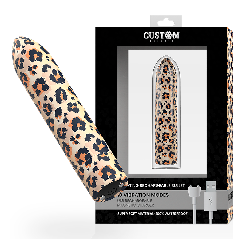 Rechargeable Bullet Leopard 10 Intensities