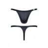 String Ouvert Noir XL