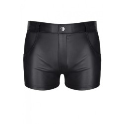 Federico Pantalon Court Wetlook Noir S