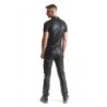 Luca Camisa Wetlook Com Colchetes Preta M