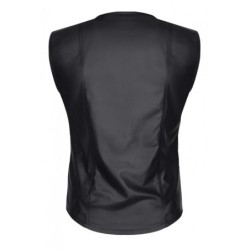 Mottaviano Ærmeløs Wetlook Top Sort L