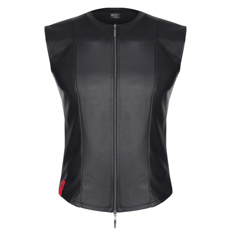 Mottaviano Ærmeløs Wetlook Top Sort M