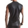Mottaviano Mouwloze Wetlook Top Zwart S