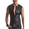 Mottaviano Mouwloze Wetlook Top Zwart S