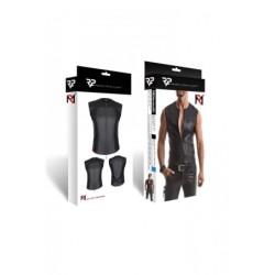 Mottaviano Canottiera Wetlook Nera Xl