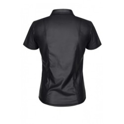 Remo Camisa Zíper Wetlook Preta P