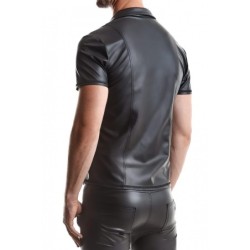Remo Skjorte Lynlås Wetlook Sort S