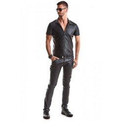 Remo Skjorte Lynlås Wetlook Sort S
