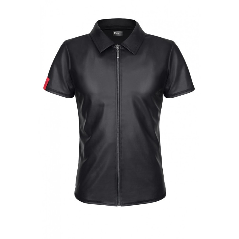 Remo Skjorte Lynlås Wetlook Sort Xl