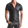 Remo Skjorte Lynlås Wetlook Sort Xl