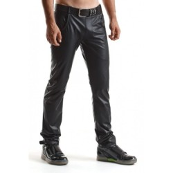 Vittorio Pantaloni Wetlook Cu Buzunare Negru S