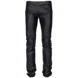 Vittorio Calça Wetlook Com Bolsos Preto Xl